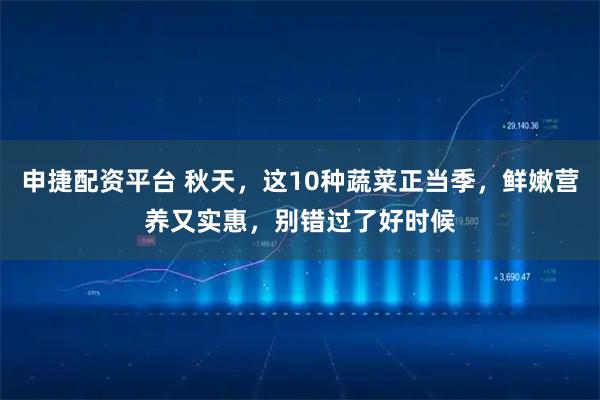 申捷配资平台 秋天，这10种蔬菜正当季，鲜嫩营养又实惠，别错过了好时候