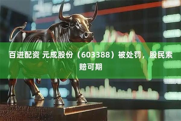 百进配资 元成股份（603388）被处罚，股民索赔可期