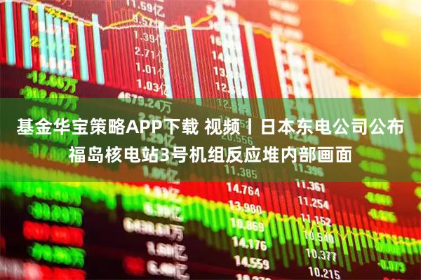 基金华宝策略APP下载 视频丨日本东电公司公布福岛核电站3号机组反应堆内部画面